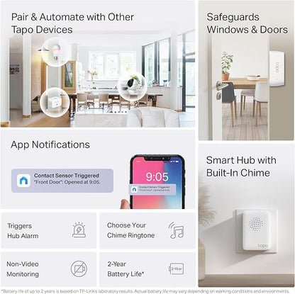Tapo Door Sensor Starter KIT, Matter Compatible, 3X Smart Door Window Contact - Image 2