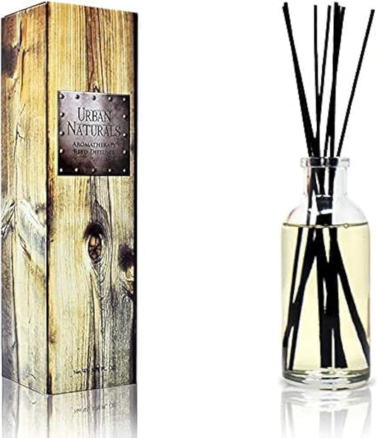 Urban Naturals Black Teakwood Reed Diffuser Scent Sticks Gift Set | Mahogany & by UrbanNaturals