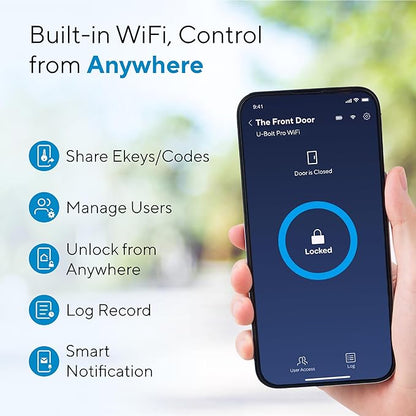 ULTRALOQ U-Bolt WiFi Smart Lock - Image 2