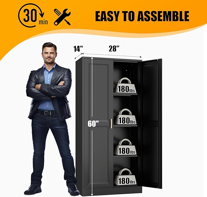 60" Tall Kitchen Storage Cabinet - Image 3
