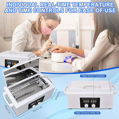 High Temperature Steriliser Autoclave Machine 110V 300W Nail Tool Steriliser - Image 4