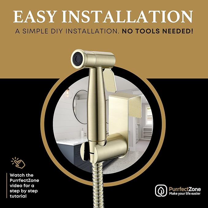 Purrfectzone Bidet Sprayer for Toilet, Handheld Bidet Sprayer Kit, - Image 2