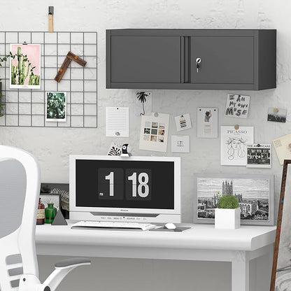 GREATMEET Metal Garage Storage Cabinets, Lockable Storage Cabinet - Image 6