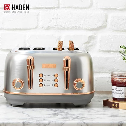 Haden Heritage 4 Slice Wide Slot Stainless Steel Toaster - Image 5