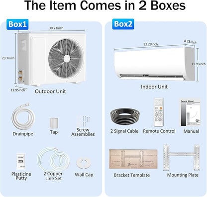 12000 BTU Mini Split Air Conditioner & Heater 19 SEER2 115V Energy Efficient - Image 8