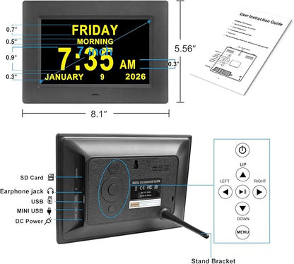 Jaihonda Dementia Clocks for Seniors, 7 Inch Clock - Image 6