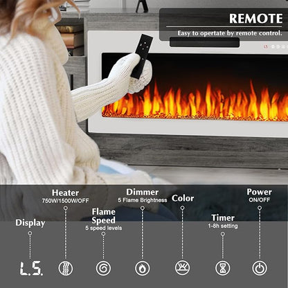 Lemberi Fireplace tv Stand - Image 3