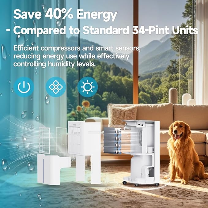 AIRVIP 34 Pints Dehumidifiers for Home - Image 5