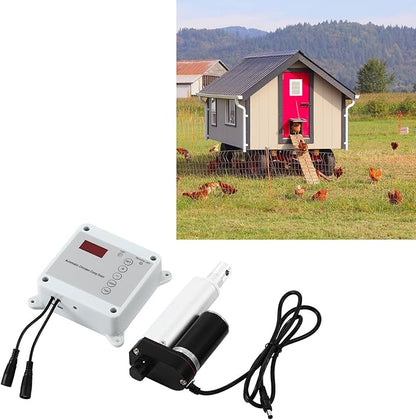 Cunyuer Automatic Chicken Coop Door Opener, Timing Photosensitive Remote Door - Image 4