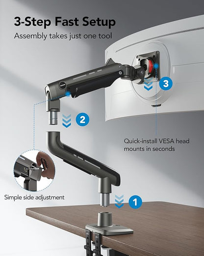 HUANUO TitanLift Heavy Duty Monitor Arm - Image 7