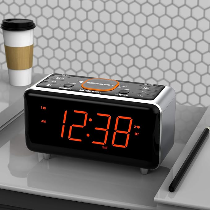 Emerson CKS1521-A SmartSet Bluetooth Dual Alarm Clock Radio - Image 9