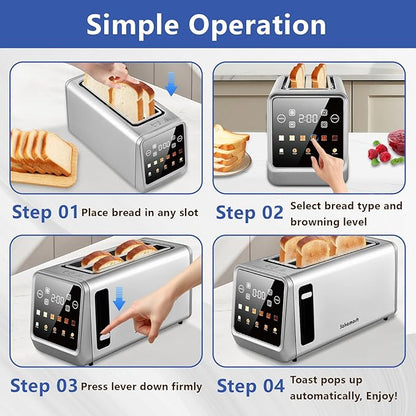 Smart Toaster 4 Slice, Touch Screen, Digital Toasters - Image 5