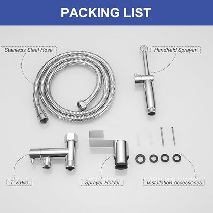 Chrome Handheld Bidet Sprayer for Toilet - Image 4