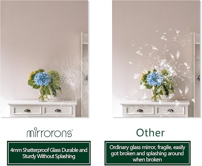 Mirrorons Bathroom Mirror 28"×36", Modern Bathroom Vanity Mirror, Frameless - Image 7