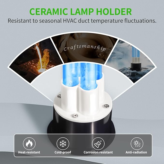 80W UV Light for HVAC Systems- Ozone-Free Commercial/Whole House Duct UVC Lamp - Image 5