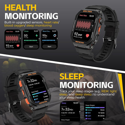 military smart watches for men built-in gps with, package contents