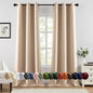 MIULEE Beige Blackout Curtains for Bedroom Living Room 96 Inches Long 2 Panels by MIULEE