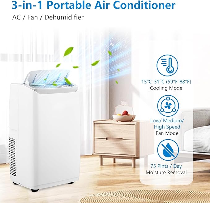 Portable Air Conditioners, 14000 BTU Portable AC Unit - Image 2