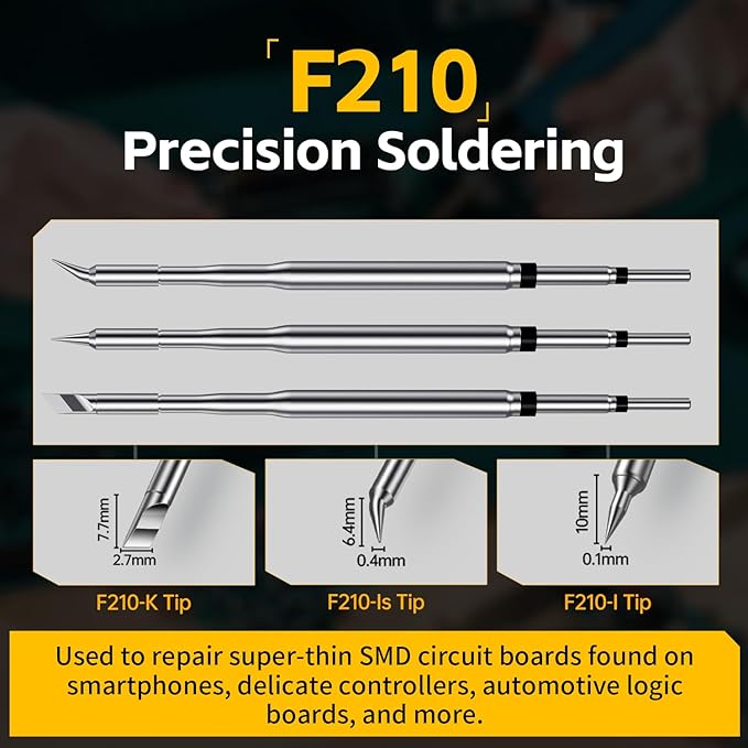 FNIRSI DWS-200 200W 210 Precision Digital Soldering Station Kit - Image 7