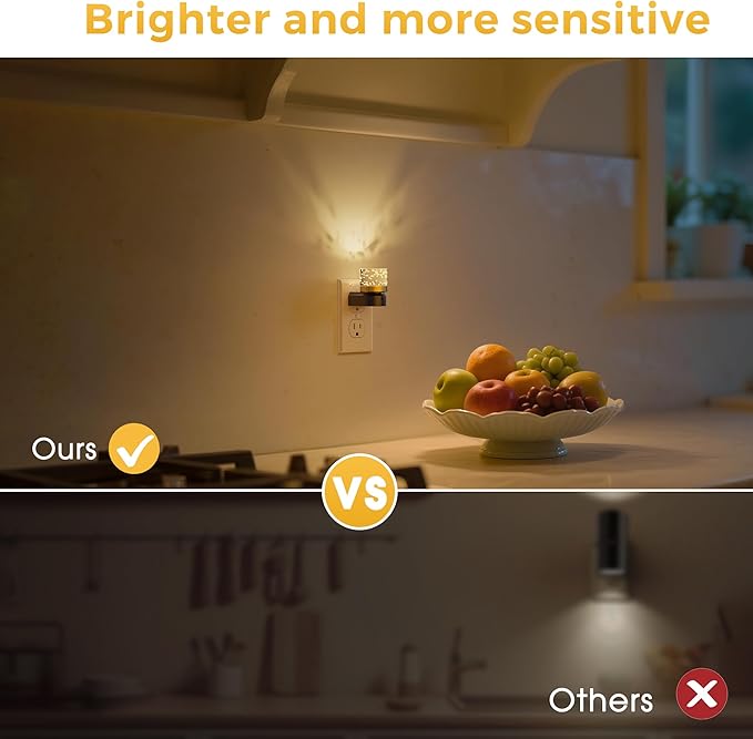 L LOHAS LED Night Light, 2 Pack Night Lights Plug into Wall, 3000K Soft Light - Image 5