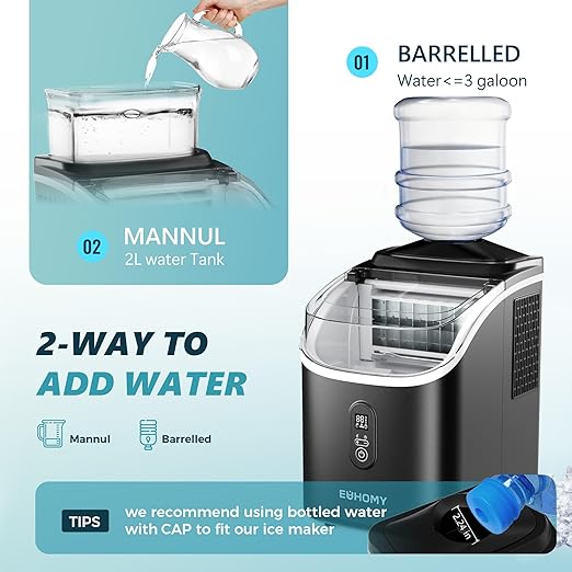EUHOMY Ice Cube Maker Machine Countertop - Image 3