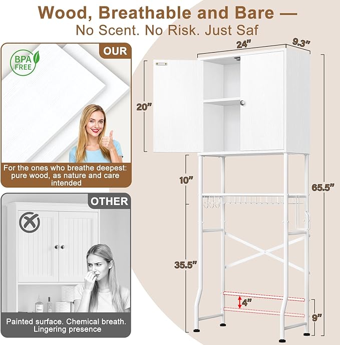 Over The Toilet Storage Cabinet - Image 2