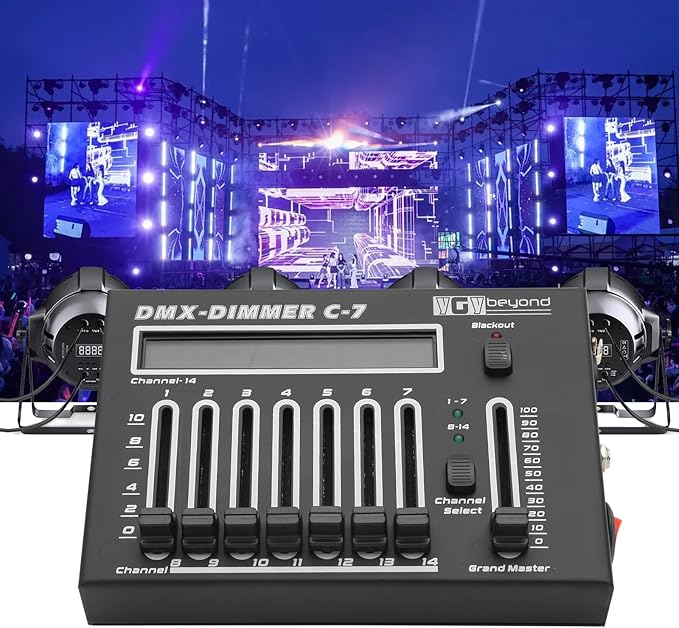 Ygybeyond DMX-C7Controller, Controller, Stage Lighting Equipment & Accessorie - Image 7