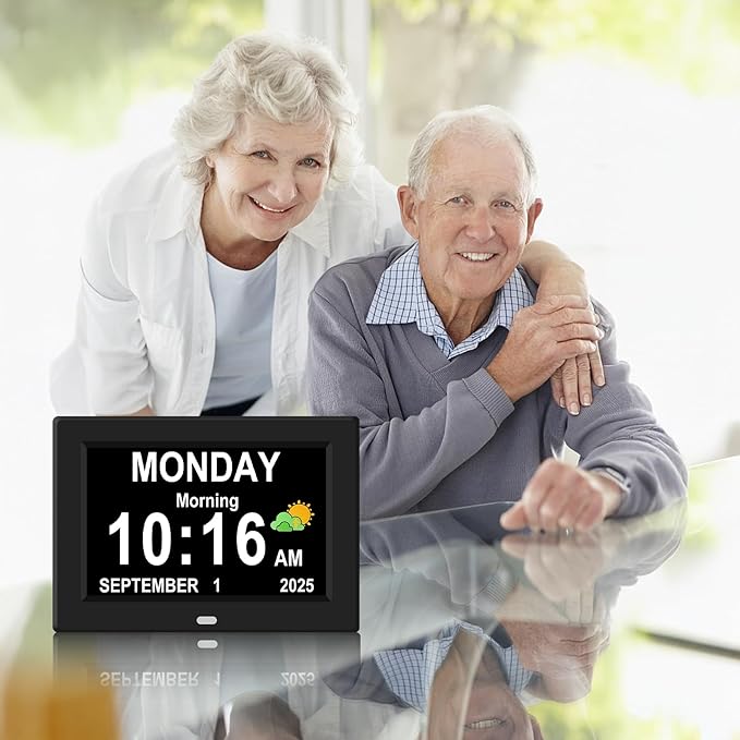 8‘’ Digital Calendar Day Clock, Gifts - Image 7