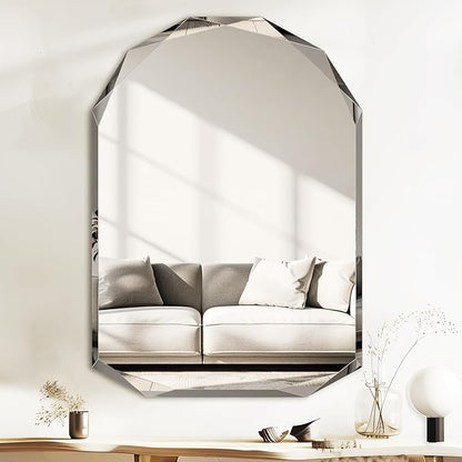 Suidia Bathroom Mirror, Frameless Bathroom Mirror - Image 2