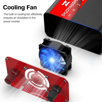 700W Pure Sine Wave Inverter 12V DC to 120V AC – 1400W Peak, Power Inverter - Image 5