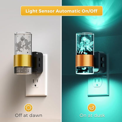 L LOHAS LED Night Lights Plug into Wall, Dusk to Dawn Sensor Nightlight - Image 4
