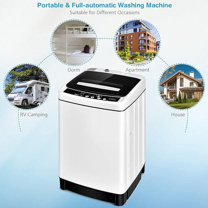 Giantex Portable Washing Machine, 2 in 1 Full Automatic Laundry Washer 1.5Cu.Ft - Image 8