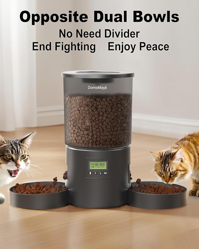 Automatic Cat Feeder for 2 Cats, Dry Food Dispenser - Image 3