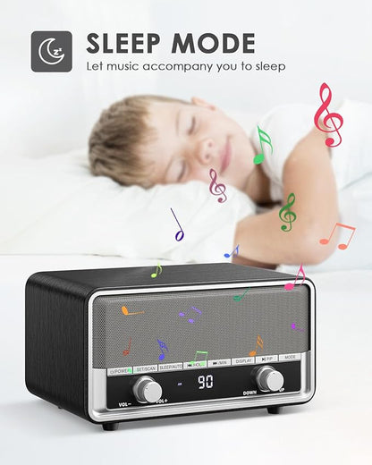 Vintage Wood AM FM Clock Radio - Image 6