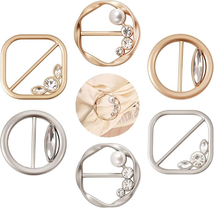 T-Shirt Clips 9 PCS, Clothes Corner Knotted Button, Fashion Alloy Pearl by KesaPlan