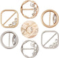 T-Shirt Clips 9 PCS, Clothes Corner Knotted Button, Fashion Alloy Pearl by KesaPlan