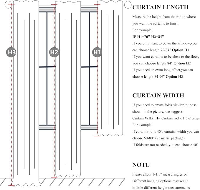 Short Small Window Room Darkening Curtains 54 Inches Long - Image 3