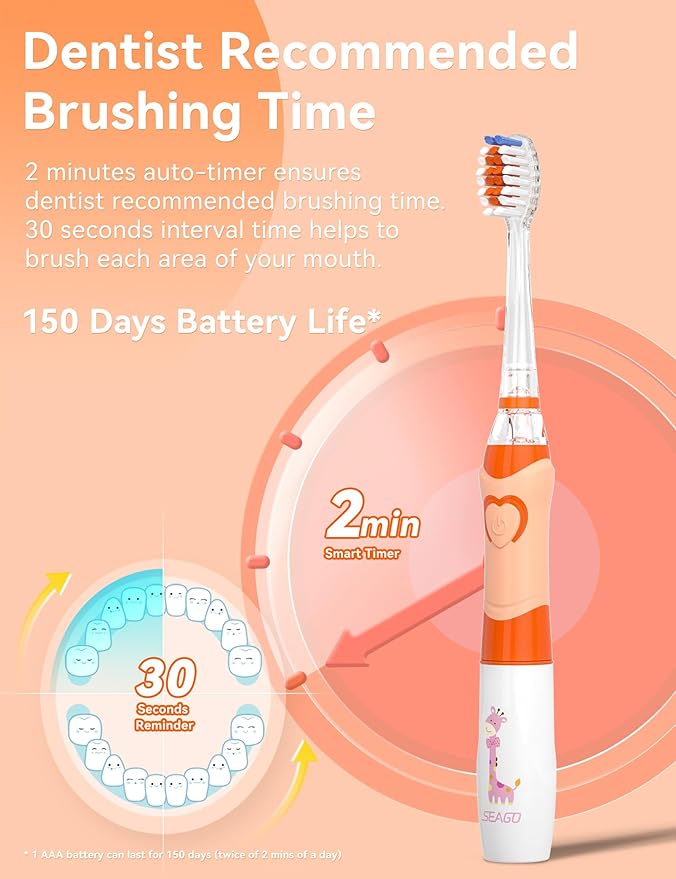 SEAGO Kids Electric Toothbrush - Image 5