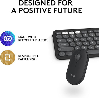 Logitech Pebble 2 Combo for Mac, Wireless Keyboard and Mouse, Quiet and Portable - Image 11