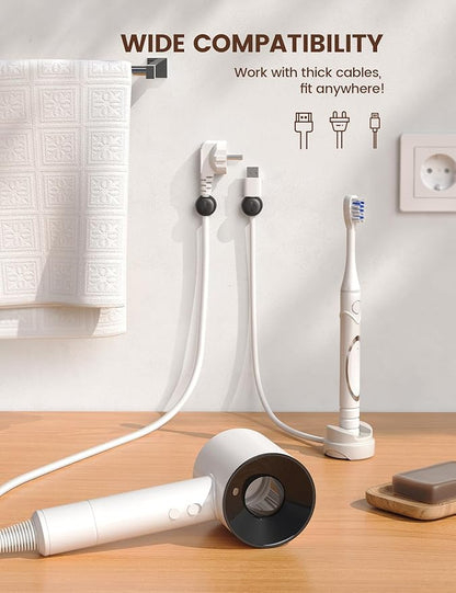 Lamicall 12Pack Rotatable Cord Organizer, Desk Office Nightstand Accessories - Image 6