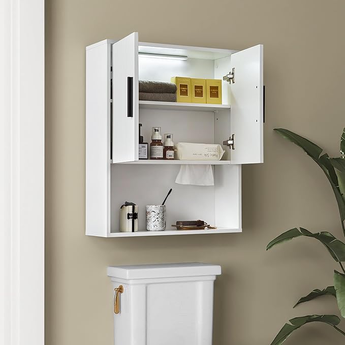 Modern Fluted Bathroom Wall Cabinet - Image 6
