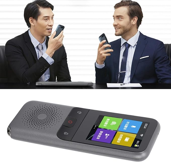 Portable Voice Translator Device Grey 1500mAh - Image 2