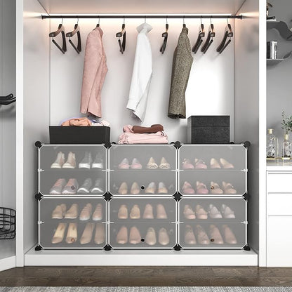 ROJASOP 6-Tier 24-Pair Expandable Shoe Rack Organizer - Image 5