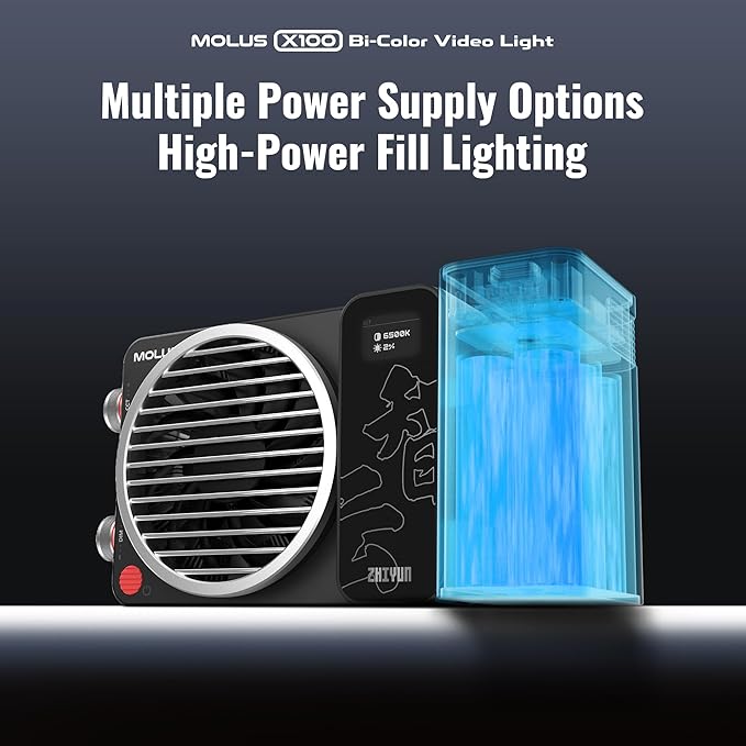 ZHIYUN MOLUS X100 Bi-Color Standard 100W Video Light V2 Upgraded Version - Image 8