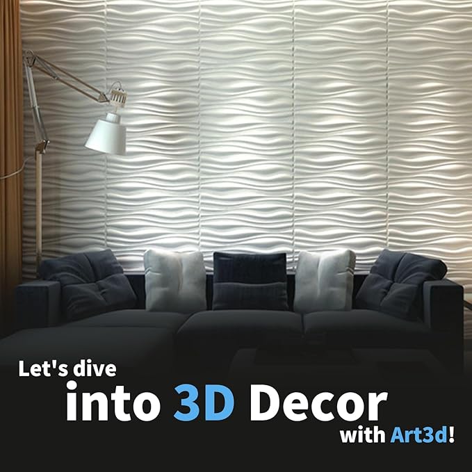 Art3d Decorative 3D Wall Panel, 32 Sq.FT PVC Interior Wall Decor - Image 8