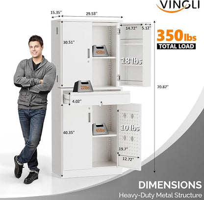 VINGLI Metal Storage Cabinet - Image 2