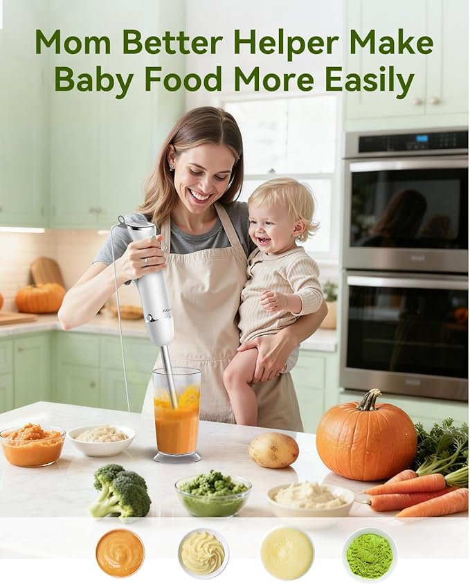 Immersion Blender Handheld 5 in 1 Hand Blender, 1000W Hand Mixer Stick - Image 6