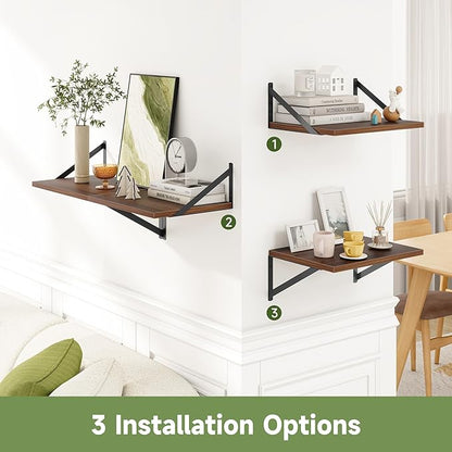 Heimlove 12 Inch Deep Floating Shelves - Image 6