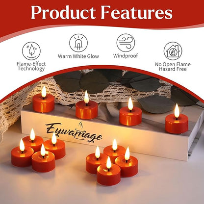 Eywamage Red Flameless Tealights - Image 5