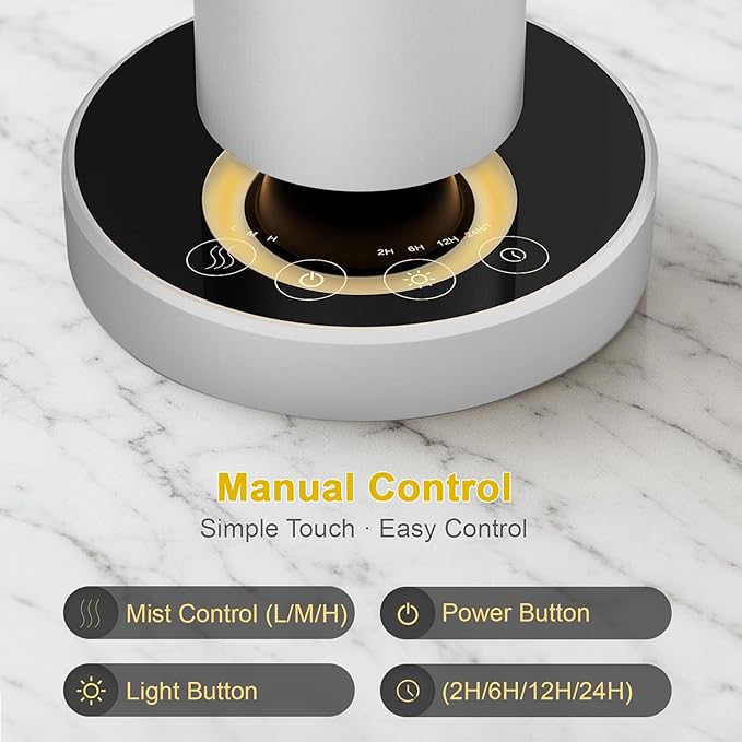 Waterless Diffuser, 1500 Sq Ft, Ring Ambient Light, Rechargeable Wireless - Image 2